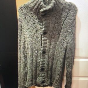 Chunky Knit Button-Up Cardigan
